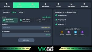 Các bước rút tiền VK88 chi tiết cho newbie