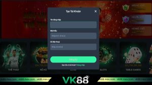 Điền thông tin Đăng ký VK88