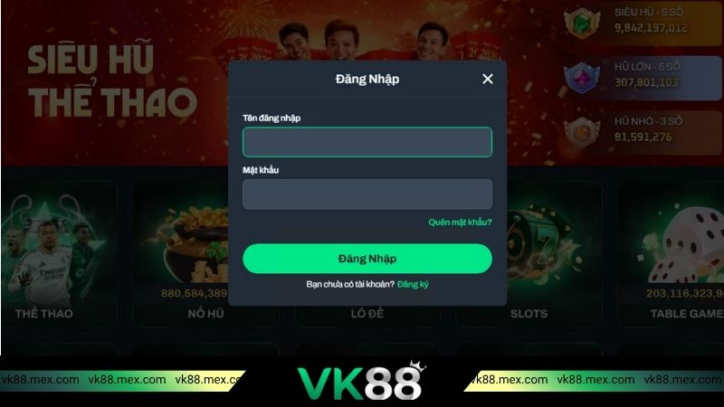 Hướng dẫn cách đăng nhập VK88 chi tiết