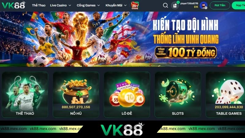 Link vào nhà cái VK88 chính thức
