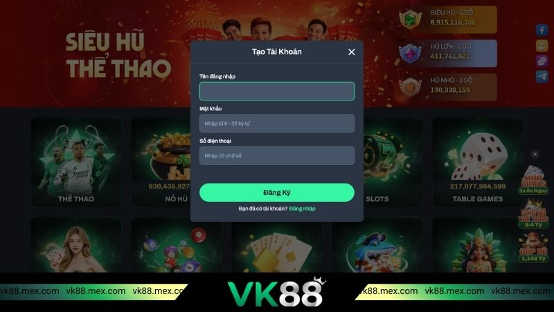 Các bước nhận khuyến mãi VK88 dễ dàng