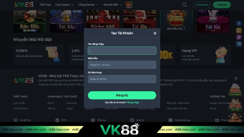Các bước tham gia nhà cái cá cược trực tuyến VK88