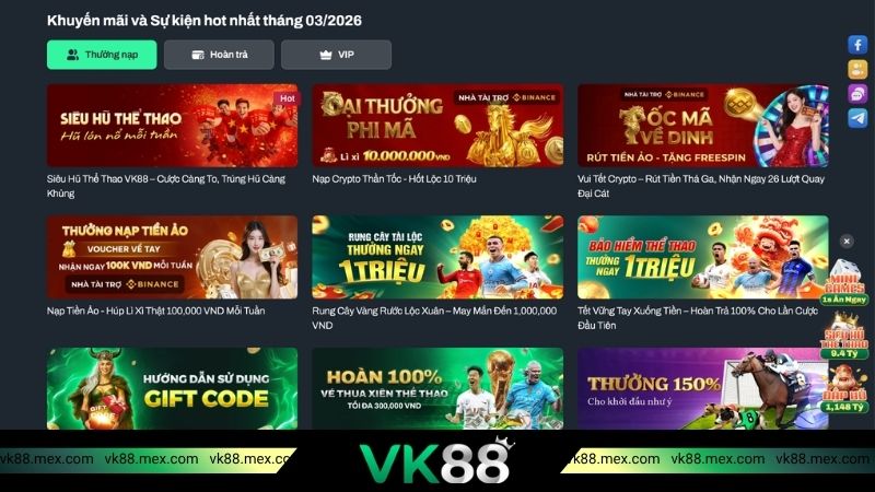 Điều kiện nhận thưởng khuyến mãi tại VK88