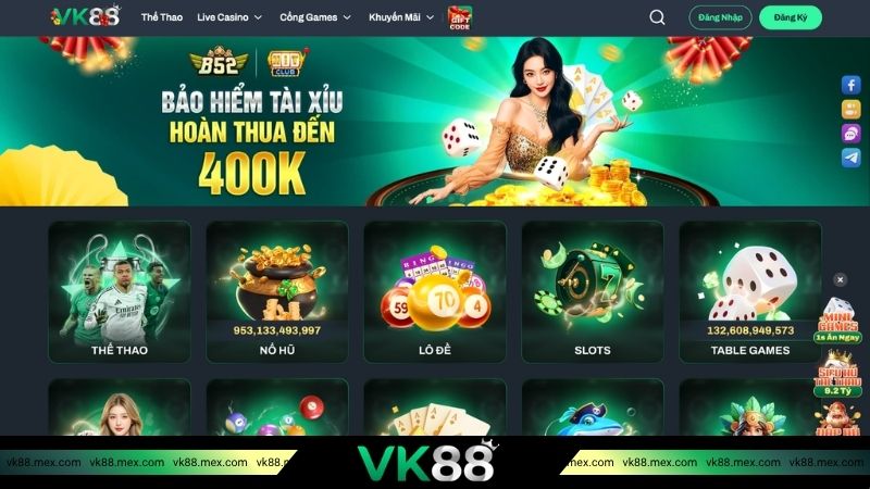 Thông tin chi tiết nhất về nhà cái VK88