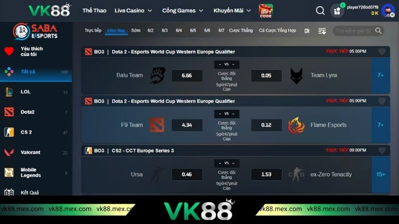 Tìm hiểu về Esports VK88